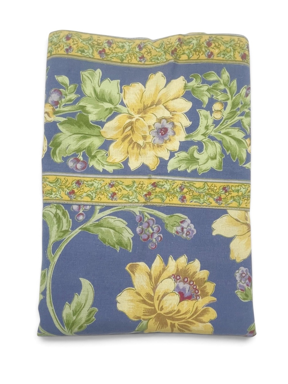 Vintage 1998 April Cornell Rosehip Breakfast Cloth 50in Square Tablecloth NWT